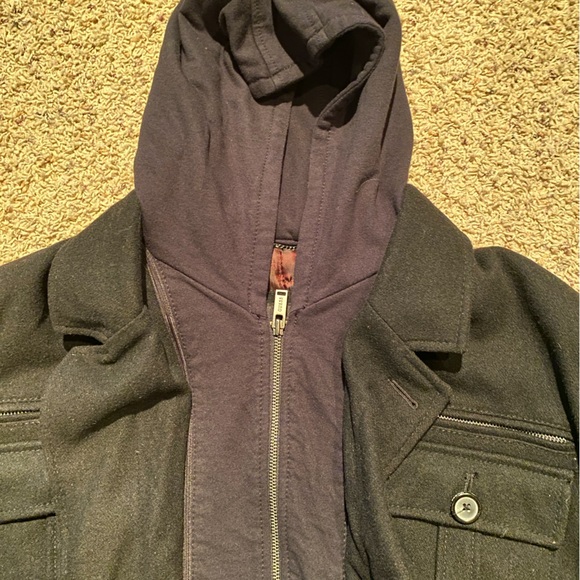 Men’s Guess Pea Wool Coat - Picture 4 of 8